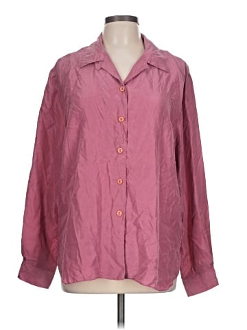 Patchington Long Sleeve Silk Top (view 1)