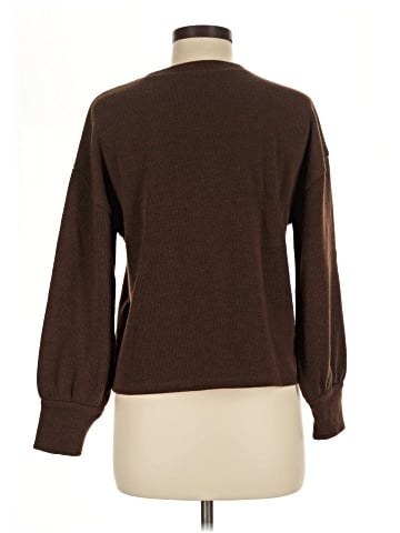 Madewell Brushed Knit Puff-Sleeve Top (view 2)