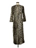 Rag & Bone Animal Print Brown Silver Casual Dress Size 4 - photo 2
