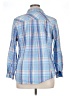 Talbots 100% Cotton Plaid Blue Long Sleeve Button-Down Shirt Size 1X - photo 2