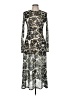 Topshop Paisley Silver Cocktail Dress Size M - photo 1