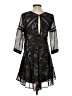 Free People 100% Polyester Black Casual Dress Size 4 - photo 2