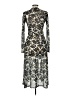 Topshop Paisley Silver Cocktail Dress Size M - photo 2