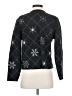 Talbots 100% Wool/laine Stars Black Wool Pullover Sweater Size S - photo 2