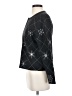 Talbots 100% Wool/laine Stars Black Wool Pullover Sweater Size S - photo 5