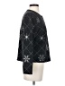Talbots 100% Wool/laine Stars Black Wool Pullover Sweater Size S - photo 4