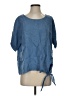 Cherish Blue Short Sleeve Blouse Size S - photo 1