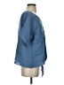 Cherish Blue Short Sleeve Blouse Size S - photo 4