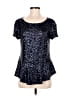 Ali Ro Blue Short Sleeve Top Size 8 - photo 1