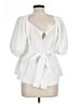 Moon River 100% Polyester White 3/4 Sleeve Blouse Size L - photo 2