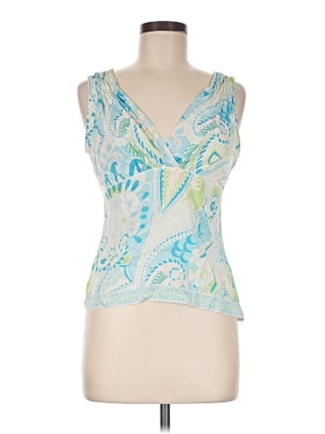 Elie Tahari Sleeveless Silk Top (view 1)