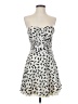 Ark & Co. 100% Polyester Hearts Ivory Cocktail Dress Size S - photo 1