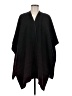 Ike Behar 100% Polyester Black Poncho One size - photo 1