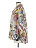 John Mark Print Silver Long Sleeve Blouse Size M - photo 5