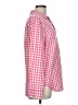 Talbots Checkered-gingham Pink Long Sleeve Button-Down Shirt Size L - photo 4