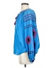 Maeve 100% Cotton Blue Long Sleeve Blouse Size XS - photo 5