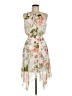 En Focus Studio 100% Polyester Floral Ivory Cocktail Dress Size 8 - photo 1