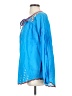 Johnny Was 100% Cotton Blue Long Sleeve Blouse Size S - photo 5