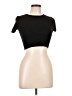 Double Zero Black Short Sleeve Turtleneck Size L - photo 1