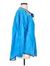 Johnny Was 100% Cotton Blue Long Sleeve Blouse Size S - photo 4