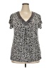Carole Hochman Silver Short Sleeve Top Size XXL - photo 1