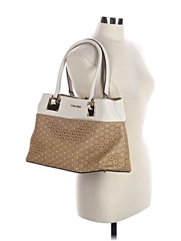 Calvin Klein Leather Tote (view 2)