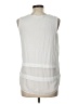 MICHAEL Michael Kors 100% Polyester White Sleeveless Top Size L - photo 2