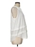 MICHAEL Michael Kors 100% Polyester White Sleeveless Top Size L - photo 4