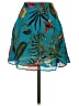 Parker Tropical Teal Silk Skirt Size 4 - photo 2