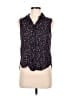 Pull&Bear Black Sleeveless Button-Down Shirt Size M - photo 1
