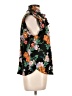 Aqua Floral Black Sleeveless Blouse Size L - photo 4