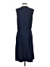 J.Crew Collection 100% Polyester Solid Blue Casual Dress Size 2 - photo 2