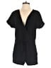 Bobi 100% Cotton Solid Black Romper Size XS - photo 1