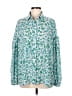 Molly Bracken Floral Green Long Sleeve Blouse Size M - photo 1