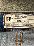 Free People Hearts Blue Jeans Size 25 waist - photo 7