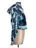 Refuge 100% Polyester Tie-dye Teal Pullover Hoodie Size L - photo 4
