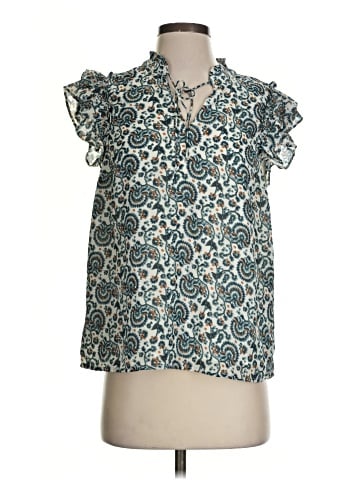 J.Crew Factory Store Short Sleeve Blouse (view 1)