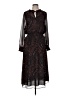 Allison Joy 100% Polyester Paisley Black Casual Dress Size M - photo 1