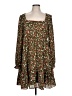 BCBG Paris Floral Green Casual Dress Size L - photo 1