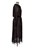 Allison Joy 100% Polyester Paisley Black Casual Dress Size M - photo 4