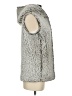 CoffeeShop 100% Polyester Gray Faux Fur Vest Size XS - photo 4