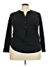 Pure Energy 100% Polyester Black Long Sleeve Blouse Size 2X Plus - photo 1
