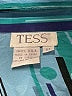 Tess 100% Silk Stripes Teal Long Sleeve Silk Top Size XL - photo 7
