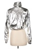 Love Tree 100% Polyester Metallic Silver Windbreaker Size M - photo 2