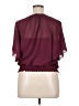BCX 100% Polyester Burgundy Short Sleeve Blouse Size XL - photo 2