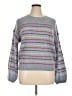 Sundry Stripes Gray Wool Pullover Sweater Size XL (4) - photo 1