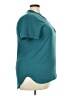 Timeson 100% Rayon Teal Short Sleeve Blouse Size XXL - photo 4