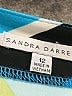 Sandra Darren Graphic Blue Cocktail Dress Size 12 - photo 7