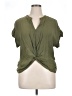 Lily White Green Short Sleeve Top Size XL - photo 1