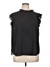 Ann Taylor LOFT Outlet 100% Polyester Black Sleeveless Blouse Size XL - photo 1